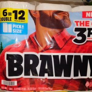 Brawny 6 Roll Half Sheets (76 3-ply sheets)