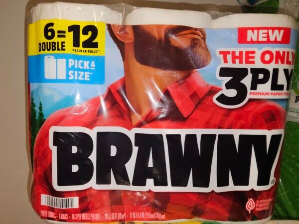 Brawny 6 Roll Half Sheets (76 3-ply sheets)