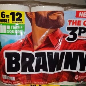 Brawny 6 Roll Square Sheets (76 3-ply sheets)