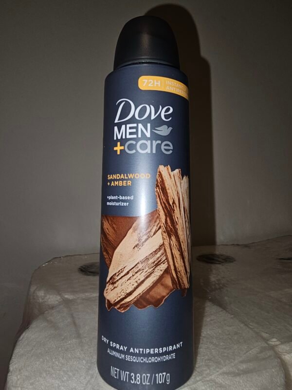 Dove Men Dry Spray 3.8 Oz (Sandalwood & Amber)