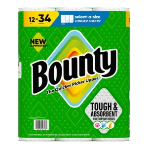Bounty Select-A-Size 2-Ply Paper Towels, 12 rolls, 119 sheets/roll