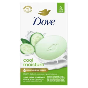 Dove Bar Soap 6 Pack (Cool Moisture)
